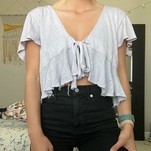 Free People front tie top